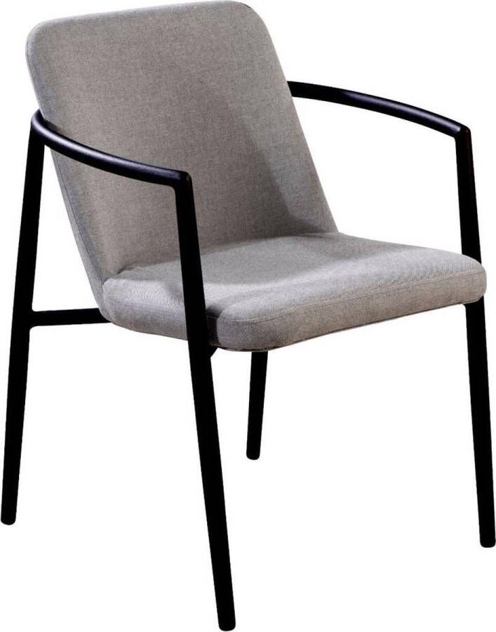 Yoi Youkou dining chair alu black flanelle grey