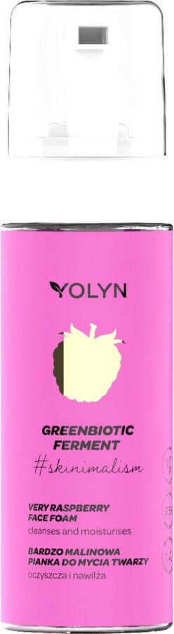 Yolyn Greenbiotic Ferment hydraterende face wash Zeer Framboos 150ml