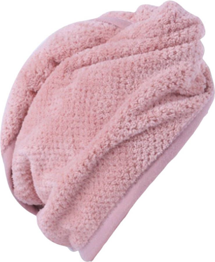 Merkloos Sans marque Sneldrogend haarhanddoek microvezel kleur roze