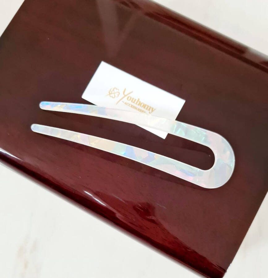 Youhomy accessoires Dames Hairpin wit Youhomy hairfashion Haarpin- opsteekkapsel Haarstick-Haarspeld-haarstyling-Haarmode|Casual Gala feest- Bruiloft