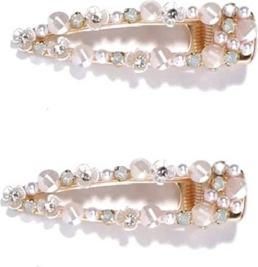 Youhomy accessoires Prachtige haarclips 2 stuks Kristal Haarfashion haarspeld- meisjes dames haarmode| Gala feest| Feest gelegenheden| Haar accessoire Bruid| Bruidsmeisje| Vrouwen| Moederdag| Valentijnsdag