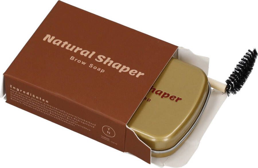 YouNeeds Natural Shaper Brow Soap met Bamboo Brush – Browsoap Wenkbrauwgel met langdurig effect – Veilig en Natuurlijk – Brow Shaping Wenkbrauw soap