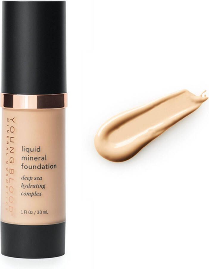 Youngblood Liquid Mineral Foundation Geeft een natuurlijk dekkend resultaat