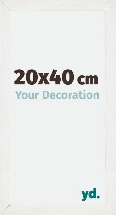 Your Decoration Mura MDF Fotolijst 20x40 cm Wit Geveegd