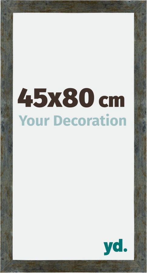 Your Decoration Mura MDF Fotolijst 45x80 cm Blauw Goud Gemeleerd