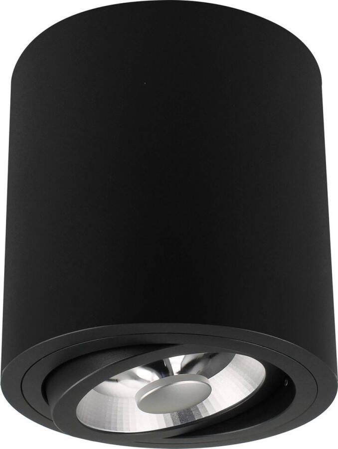 YPHIX Opbouwspot Roma AR111 zwart rond kantelbaar