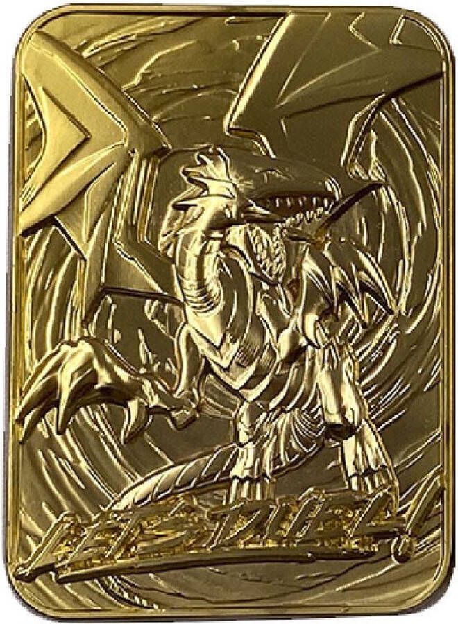Merkloos Sans marque Yu-Gi-Oh! Replica Card Bue-Eyes White Dragon (gold plated)