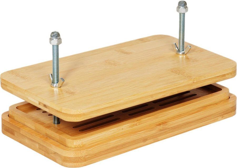 YUGN Tofu Pers Bamboe 22x11.5 CM Cadeautip