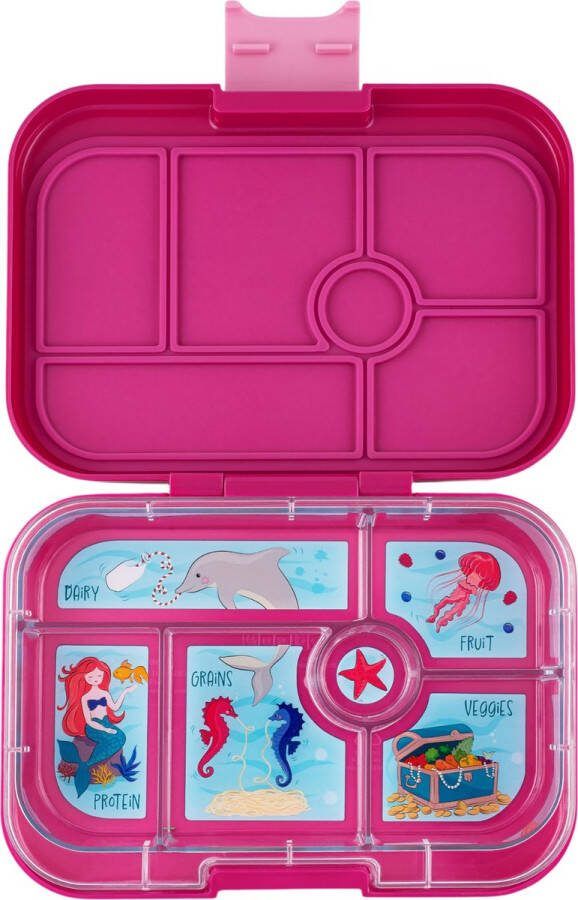 Yumbox Original lekvrije Bento box lunchbox 6 vakken Malibu Purple Mermaid tray