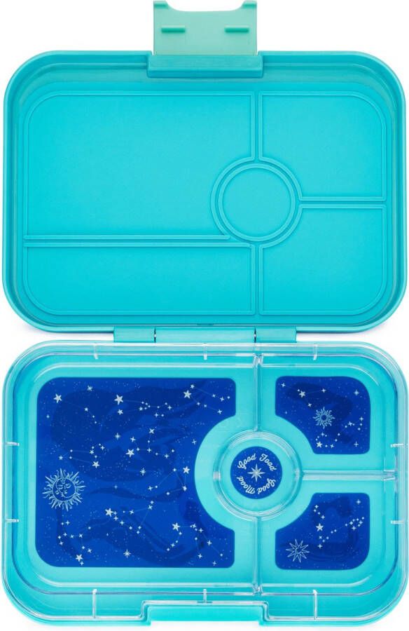 Yumbox Tapas XL lekvrije Bento box broodtrommel 4 vakken Antibes Blauw Zodiac