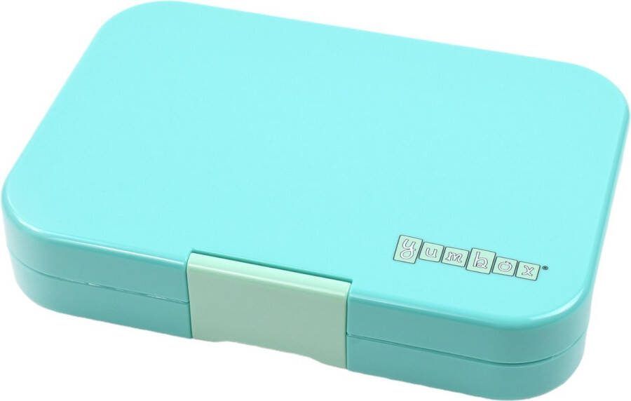 Yumbox Tapas XL lekvrije Bento box lunchbox 4 vakken Antibes Blue Rainbow tray