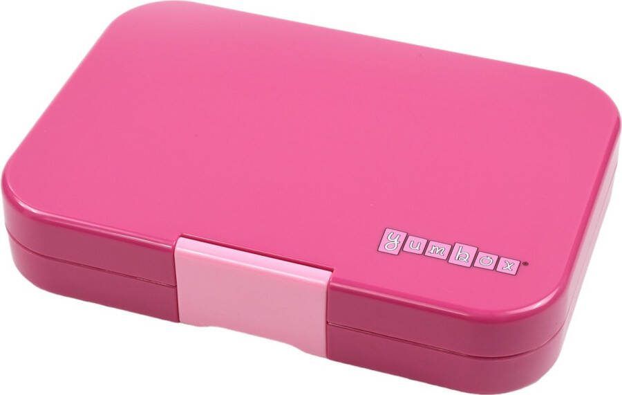 Yumbox Tapas XL lekvrije Bento box lunchbox 4 vakken Malibu Purple Rainbow tray