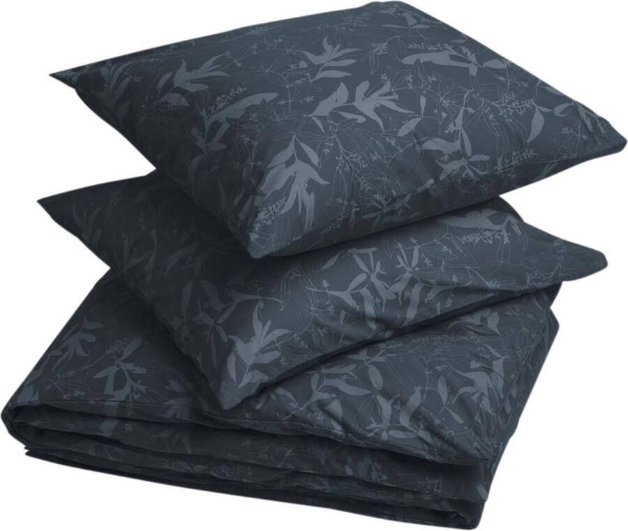 Yumeko dekbedovertrek percal night leaf 200x220 met 2 kussenslopen 60x70 Bio eco & fairtrade