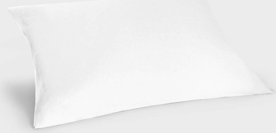 Yumeko kussensloop gewassen linnen wit 70x90 Biologisch & ecologisch 1 stuk