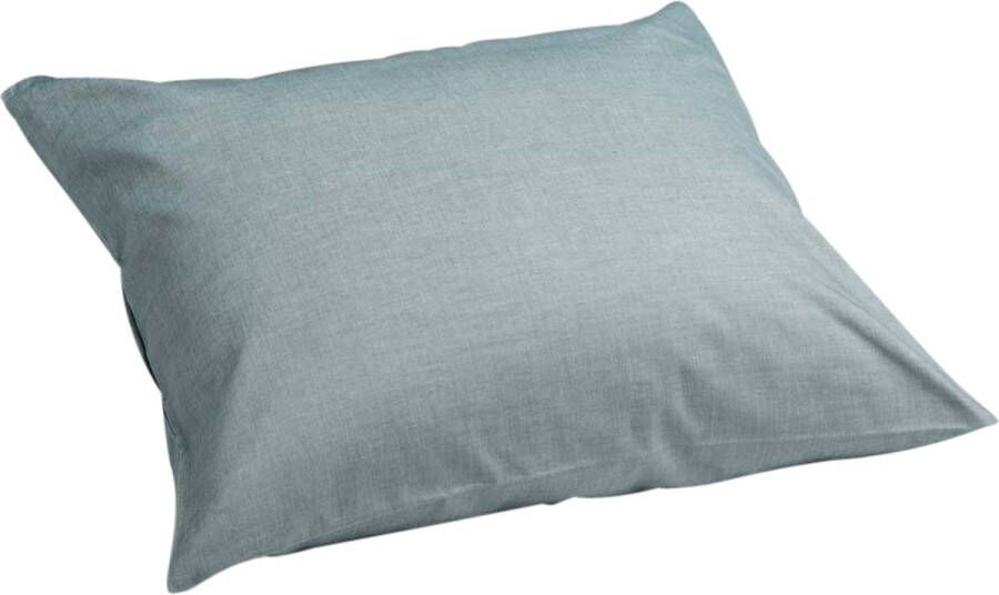 Yumeko kussensloop katoen TENCEL™ groen chambray 50x60 1 stuk Biologisch & ecologisch 1 stuk