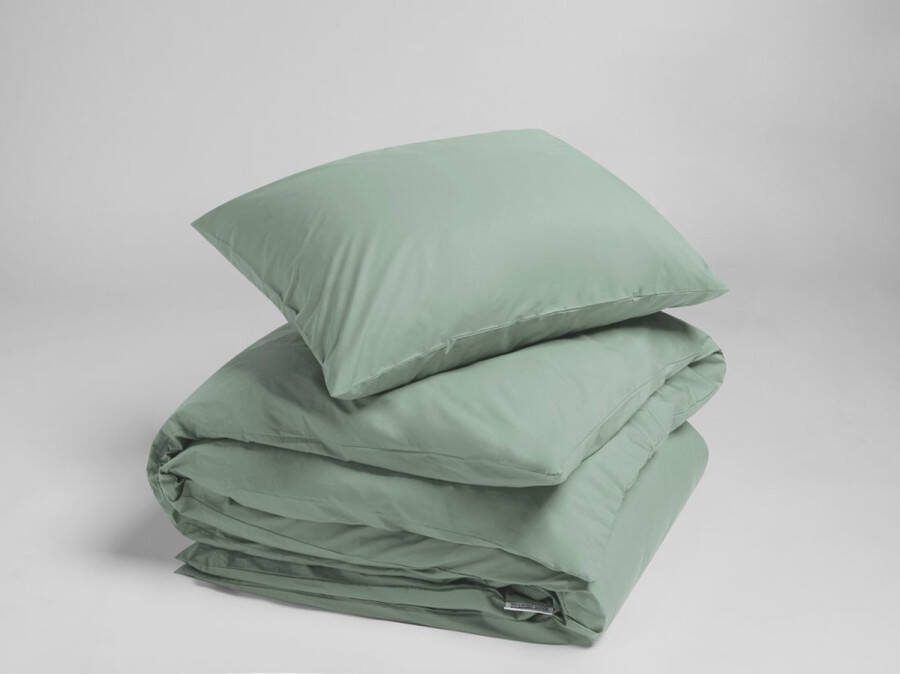Yumeko overtrekset percal jade groen 140x220 + 1 60x70