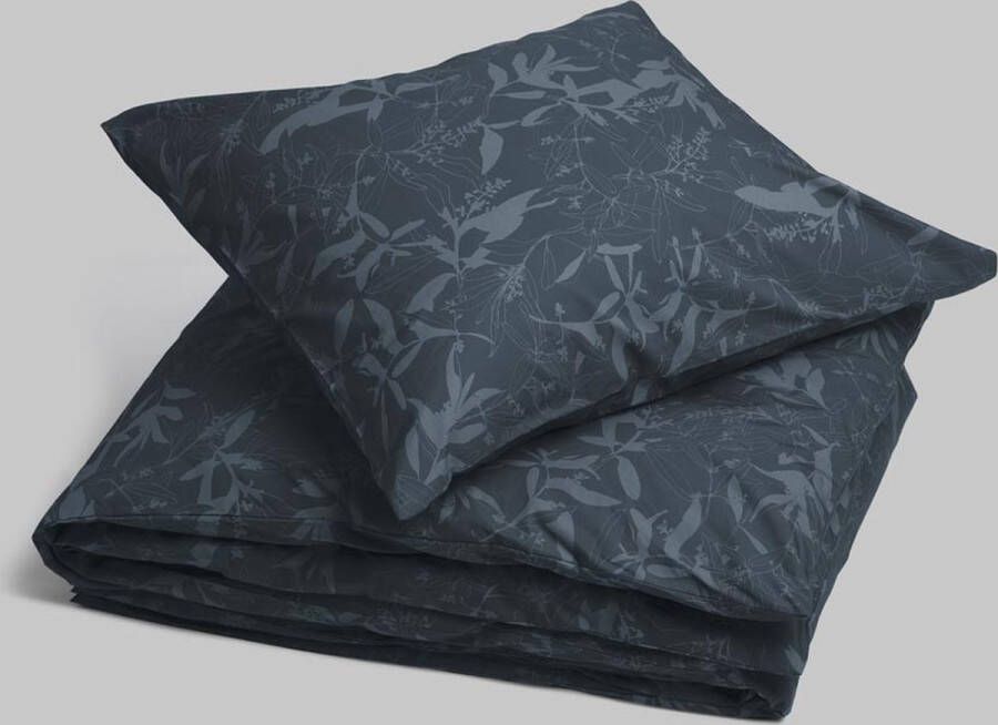 Yumeko overtrekset percal night leaf 140x220 + 1 60x70 Bio eco & fairtrade