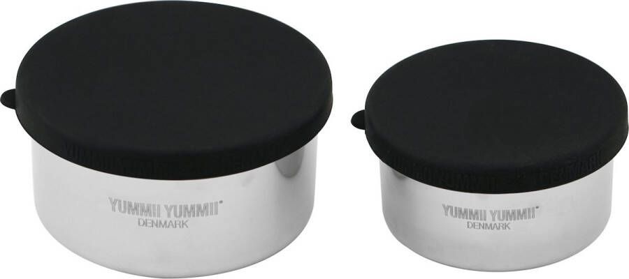 Yummii Bento Box Round 220 400 ml Set of 2 Pieces