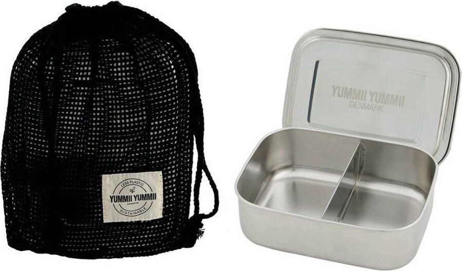 Yummii Bento Lunchbox Large -2 RVS Stainless Steel