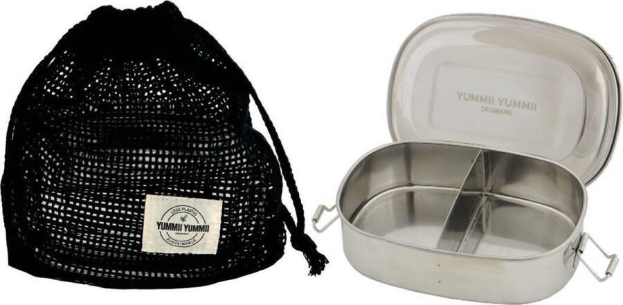 Yummii Bento Lunchbox Small 2 RVS Stainless Steel