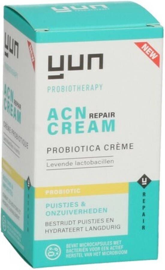 YUN Probiotherapy YUN ACN PROBIOTIC REPAIR Face Cream 50 ml acne symptomen en onzuiverheden