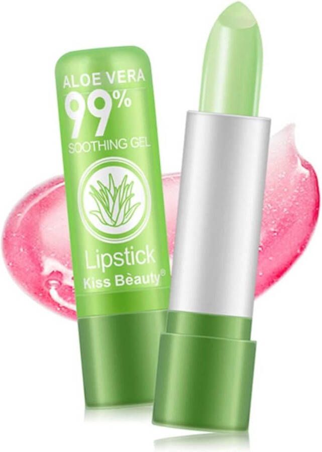 YUYTE Aloe Vera Moisturizing Color Changing Lip Balm Gloss Lipstick Beauty Tool