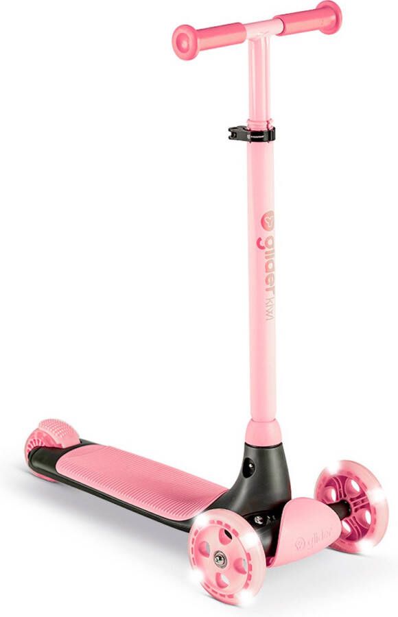 Y-Volution Yvolution Glider Kiwi Step Roze met ledverlichting in de wielen