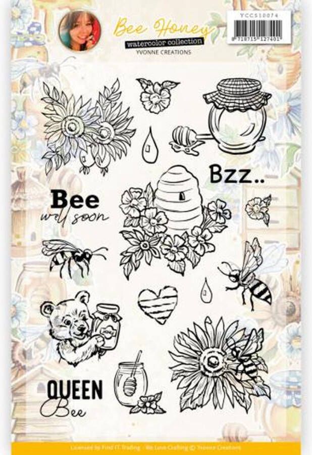 Yvonne Creations Clear Stamps Bee Honey