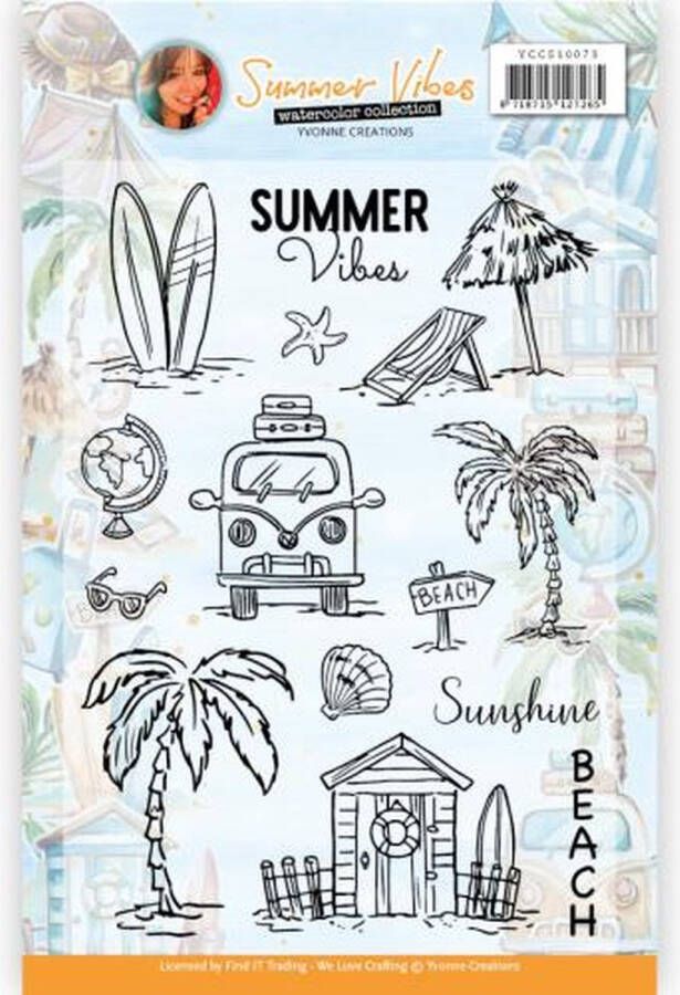 Yvonne Creations Clear Stamps Summer Vibes