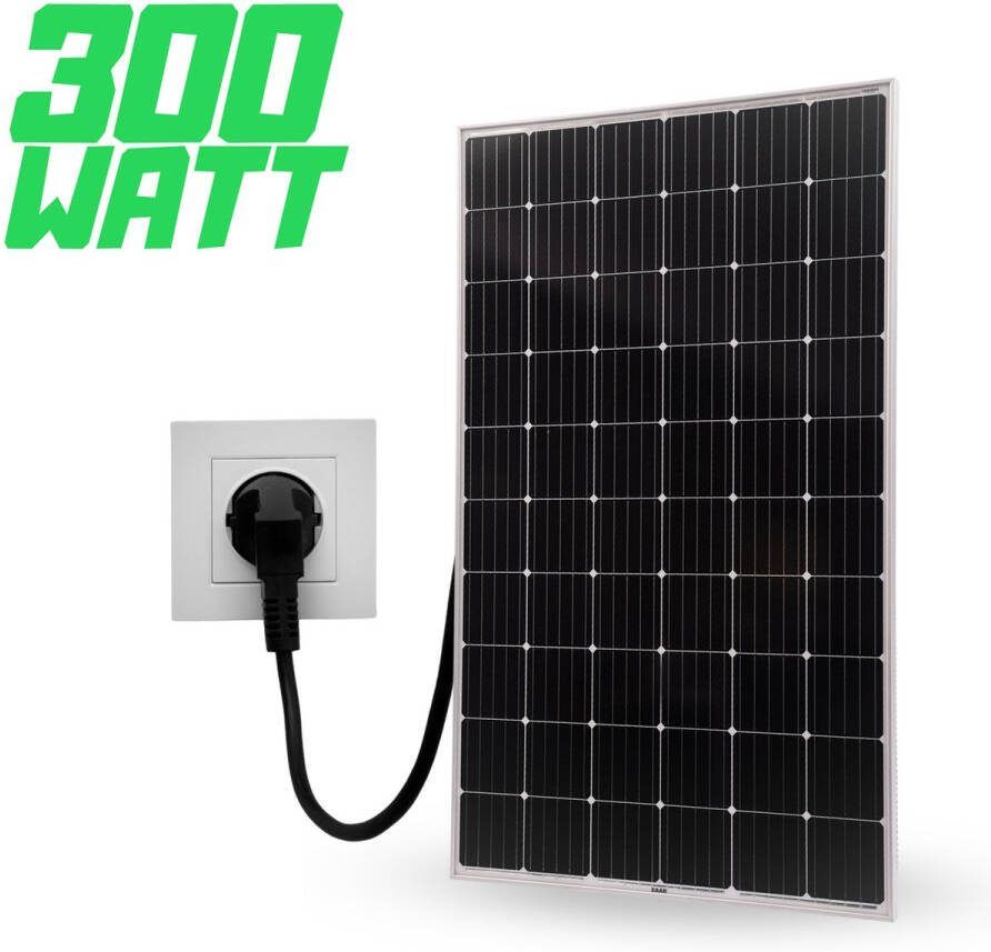 ZAAK. Technaxx 300 Watt balkonkrachtcentrale zonnepanelen met stekker compleet pakket aan te sluiten op het schuko stopcontact plug & play