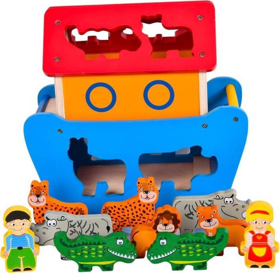 Zacia Toys Ark van Noach Speelgoed Vormenstoof Sorteerbox Dieren