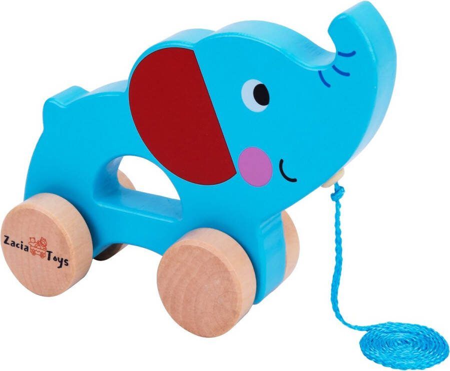 Zacia Toys Houten Trekfiguur Olifant FSC