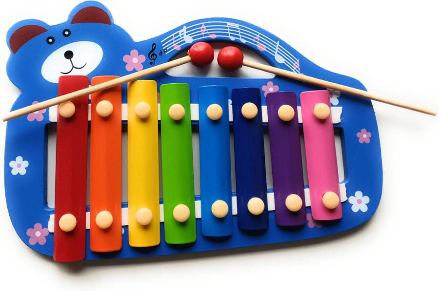 Zacia Toys Xylofoon met slaghoutjes Muziekspeelgoed Peuters Muziekspeelgoed instrumenten Houten speelgoed