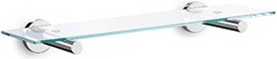 ZACK Scala planchet 50x12x6cm helder glas RVS