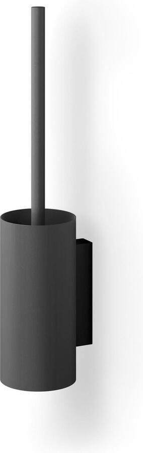 ZACK Linea toiletborstel zwart wandmontage