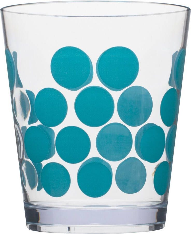 Zak!Designs Drinkbeker Dot 420 Ml Turquoise transparant