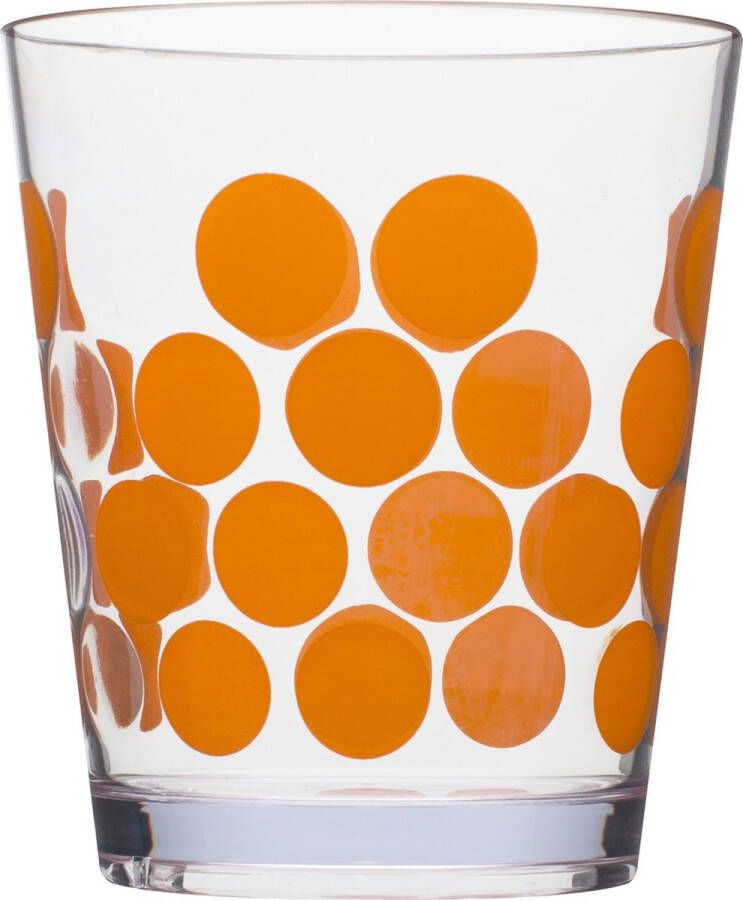 Zak!Designs Drinkbeker Dot 420 Ml Oranje transparant