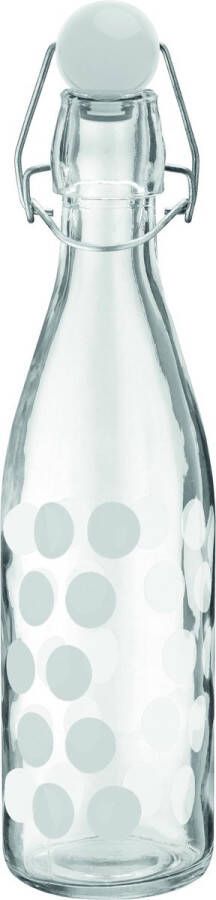 Zak!Designs Dot Waterfles Glas 1 l Zwart