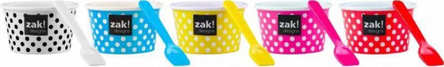 Zak!Designs Dotty Ijsbeker Ijscoupe Ijsvormpjes – 250 ml Geel
