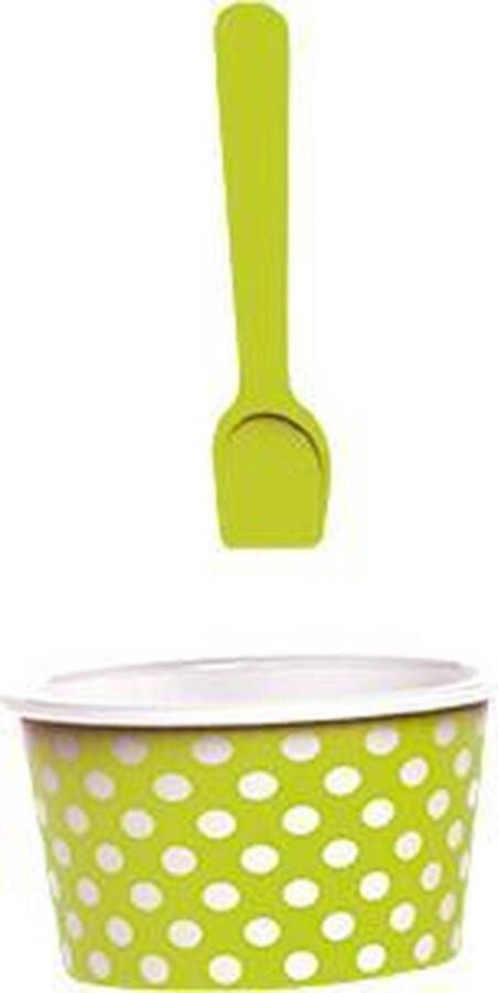 Zak! Designs Zak!Designs Dotty Ijsbak met Lepel Ø 8 cm Set van 2 Stuks