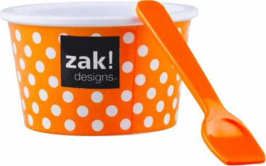 Zak!Designs Dotty Ijsbeker Ijscoupe Ijsvormpjes – 250 ml Oranje