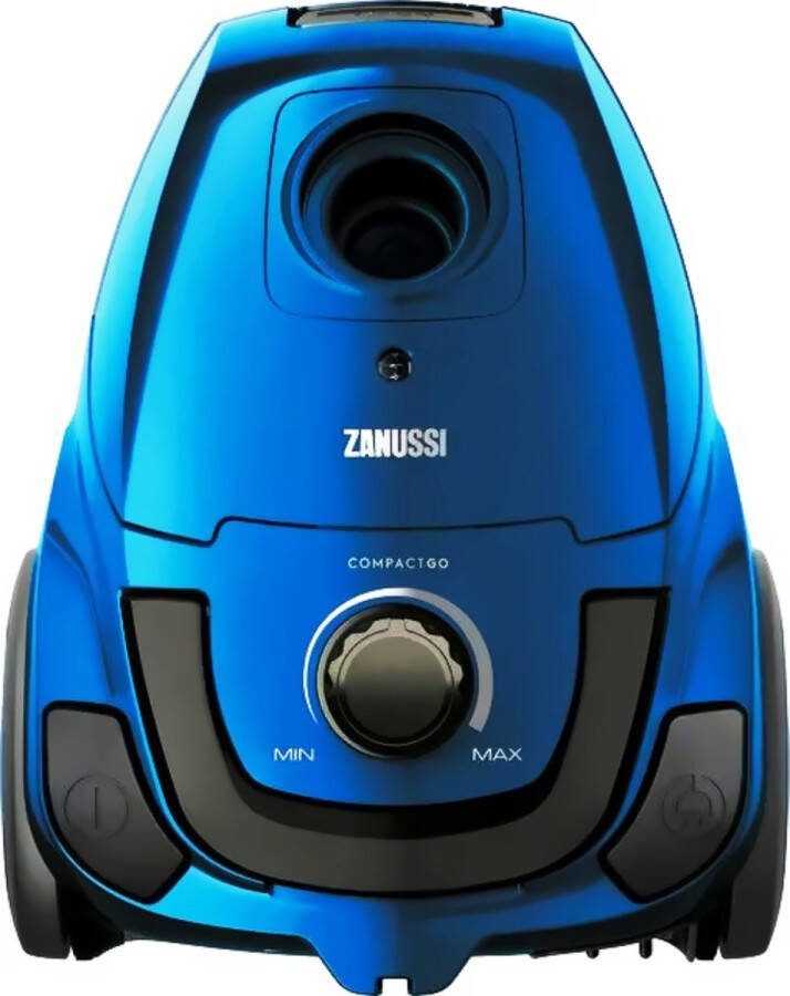 Zanussi ZANCG22CB CompactGo stofzuiger met zak Blauw met hygiënefilter