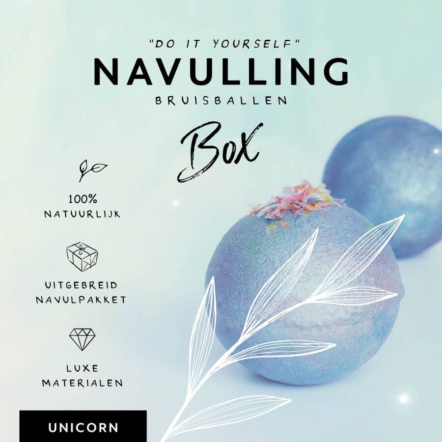 Zanzia navulling DIY bruisballen box Unicorn