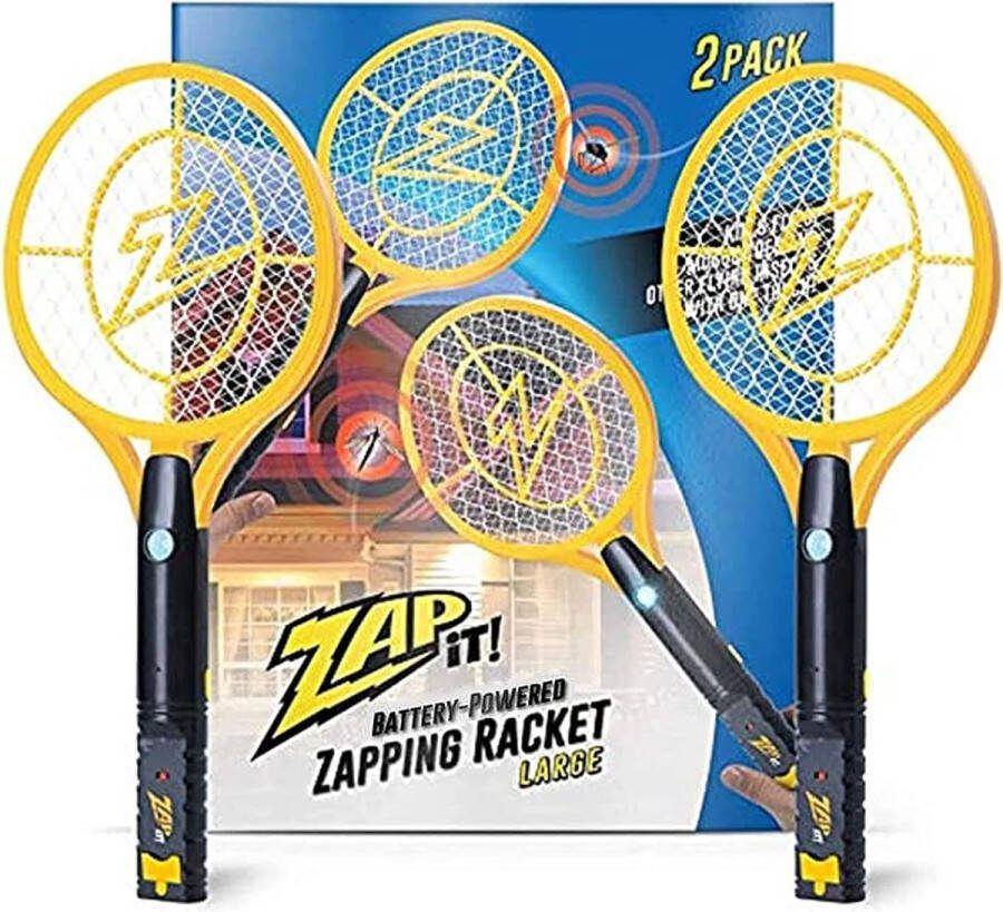 ZAP IT ! Bug Zapper Werkt op batterijen Mug Vliegenmepper Killer en Bug Zapper Bat 3.500 Volt LED-licht voor in het donker Inclusief 2 x AA-batterijen (Medium Twin Pack)
