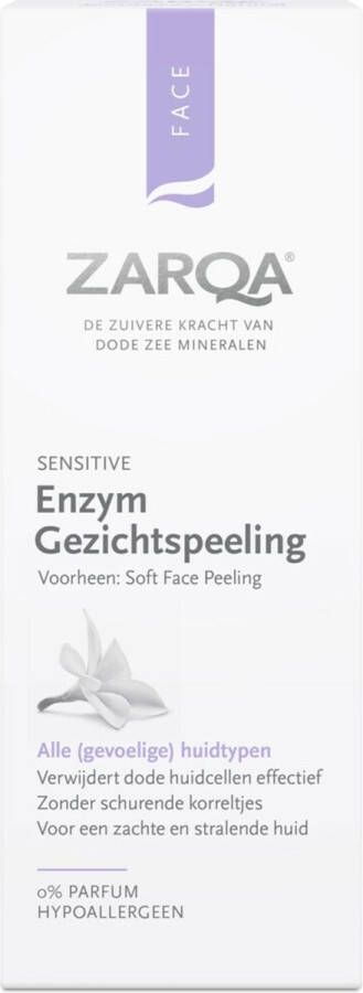 Zarqa Enzym Gezichtspeeling Ultra Soft (verwijdert dode huidcellen effectief) 50 ml