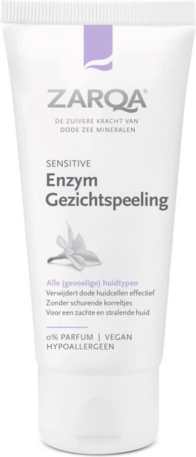 Zarqa Enzym Gezichtspeeling Ultra Soft (verwijdert dode huidcellen effectief) 50 ml