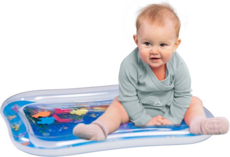 Zavelo Waterspeelmat Opblaasbare Waterspeelmat Speelmat Kraamcadeau Waterspeelgoed Speelkleed Baby Tummy Time Babyshower