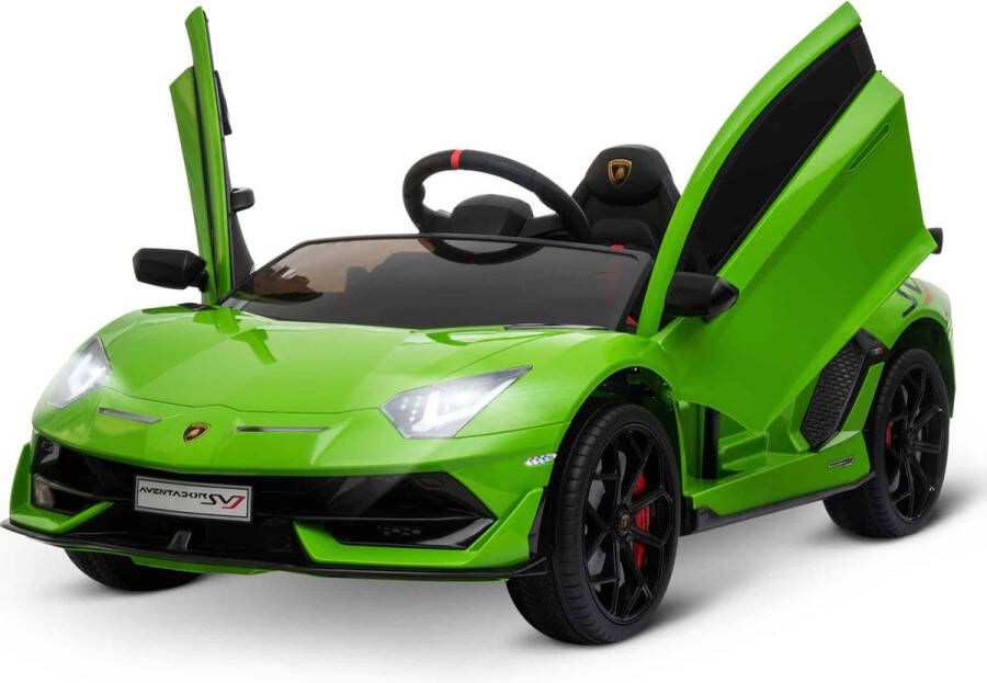 ZAZA Home Kinderauto Kindervoertuig Voor 3-8 Jaar Elektrische Auto Met Afstandsbediening Mp3 Usb Licht Muziek Kunststof Metaal Groen 123 X 66 5 X 45 5 Cm