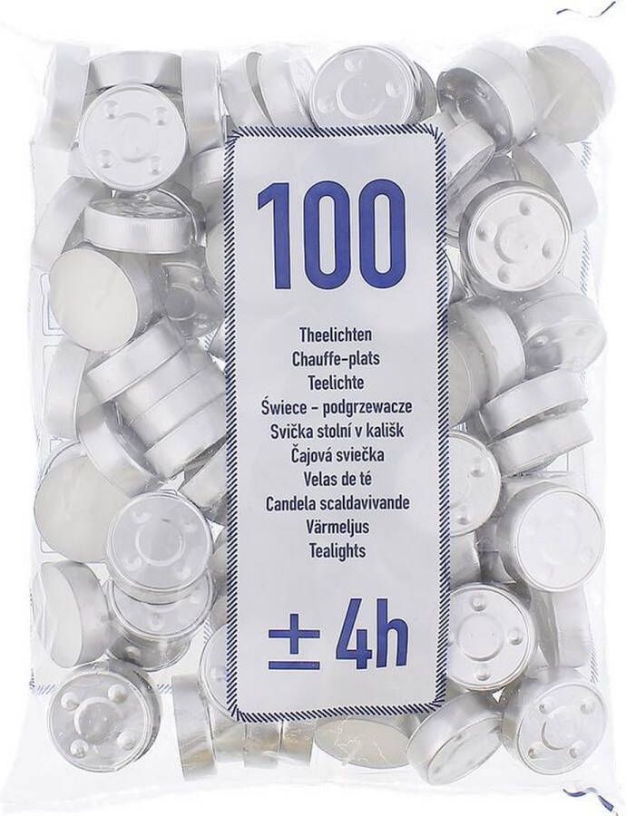 ZD Trading Theelichtjes maxi Waxinelichtjes 100 stuks