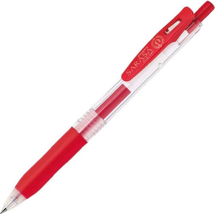 Zebra Sarasa Clip Gelpen 0.5mm Rood